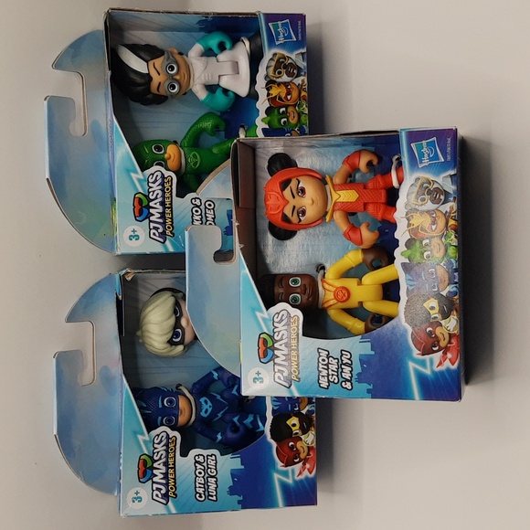 PJ Masks Power Heroes MINI Catboy & Luna Girl, Newton Star & Anyu, Gekko & Romeo - Picture 1 of 12